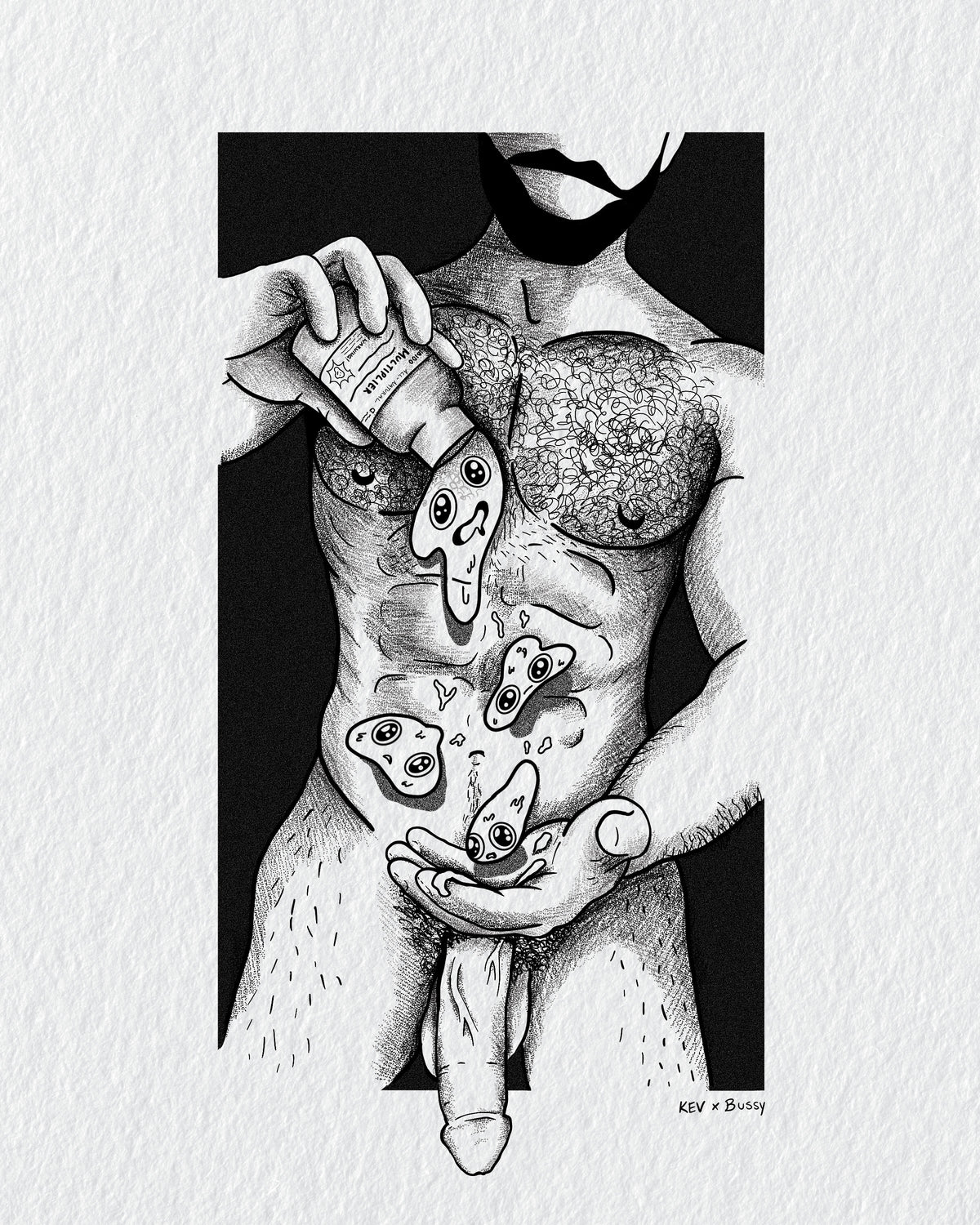 Slime Enhancement is a digital print artwork by @tattoo.kev and @bussytats